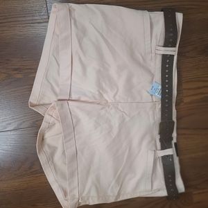 Pink cuffed and belted shorts from Torrid size 24